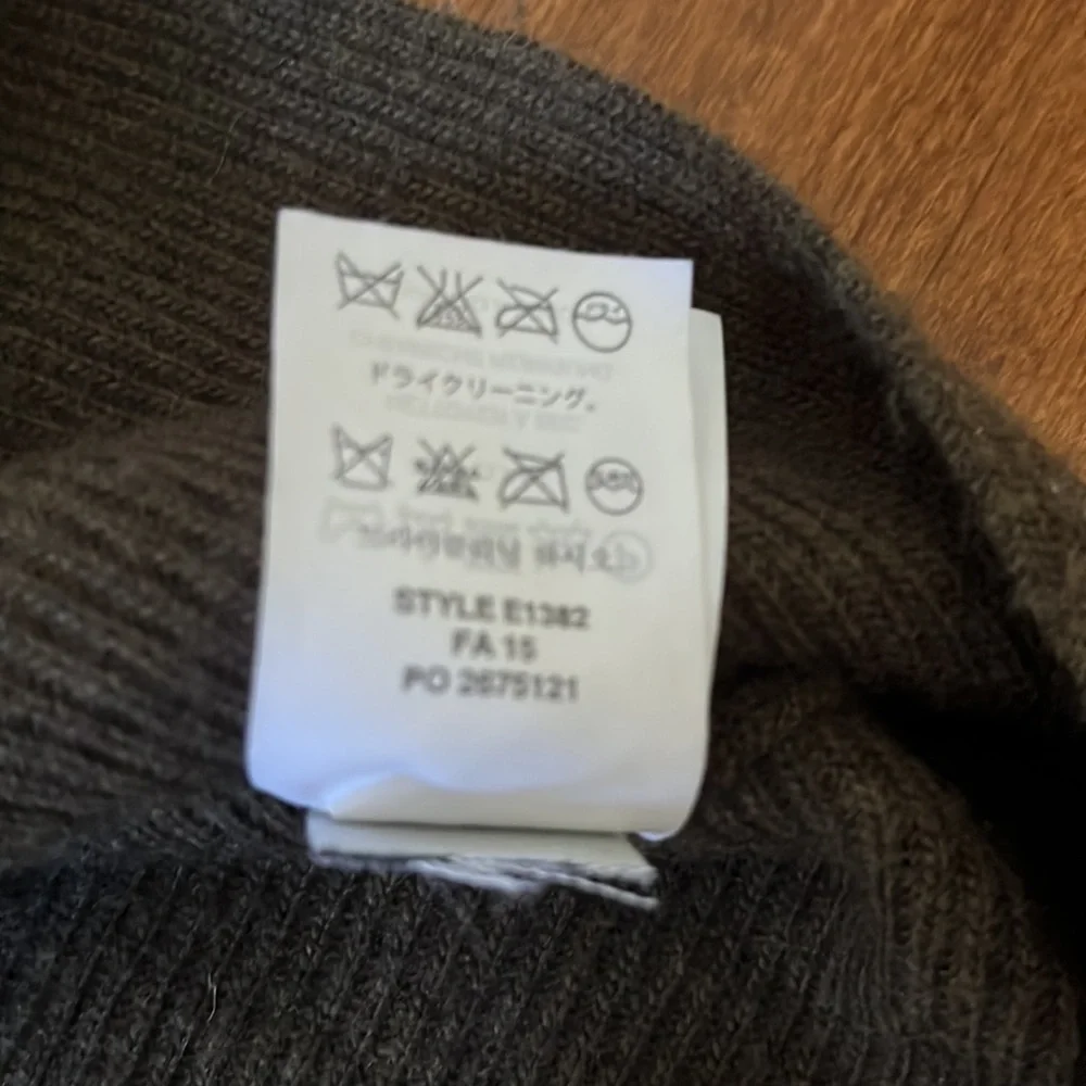 J Crew Wool Blend Ribbed Oversize Boat Neck Sweater